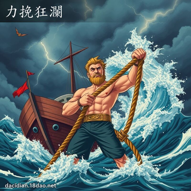 力挽狂澜 - 国语大辞典配图