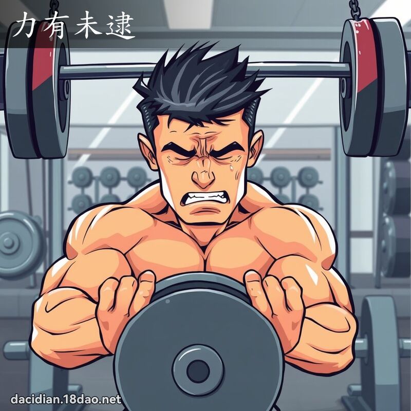 力有未逮 - 國語大辭典配圖