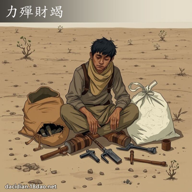 力殫財竭 - 國語大辭典配圖