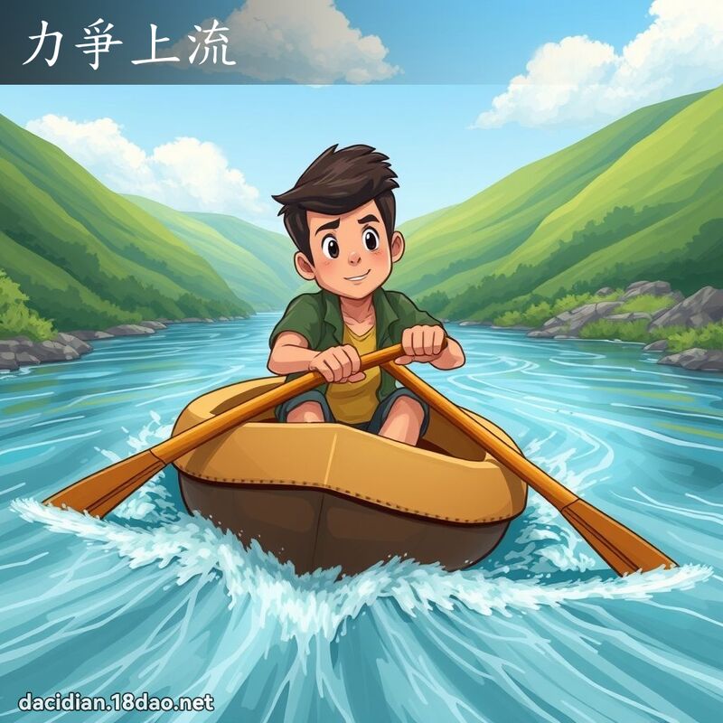 力爭上流 - 国语大辞典配图
