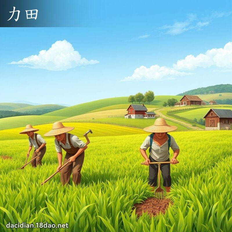 力田 - 國語大辭典配圖