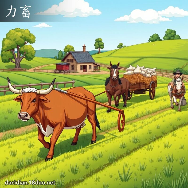力畜 - 国语大辞典配图