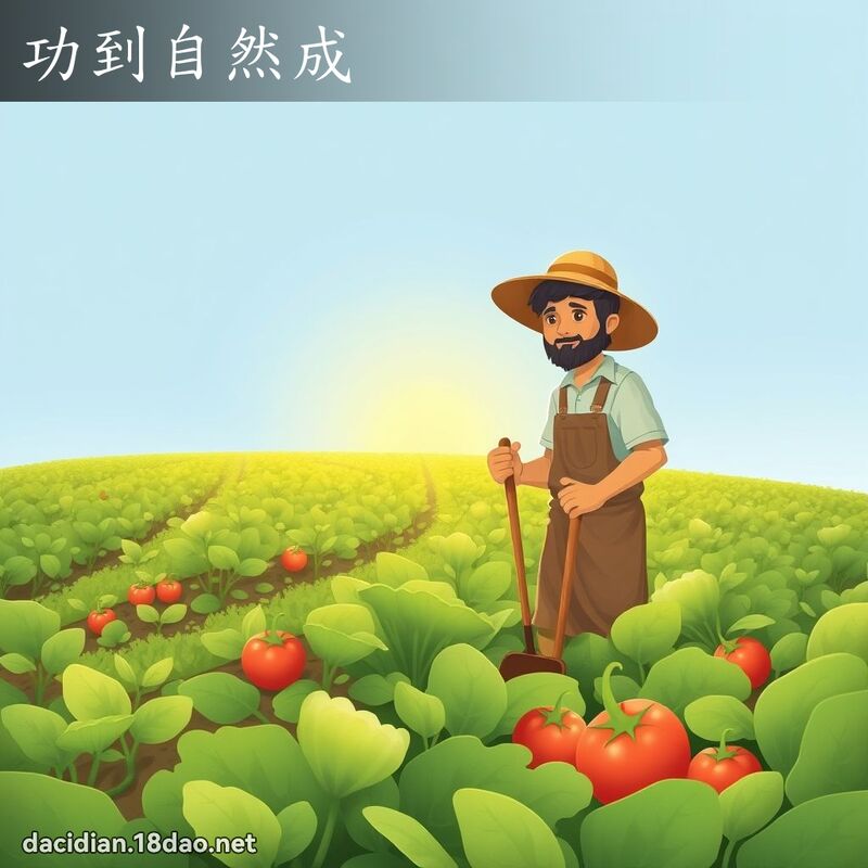 功到自然成 - 國語大辭典配圖