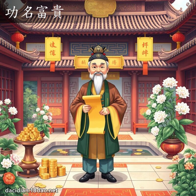 功名富貴 - 國語大辭典配圖