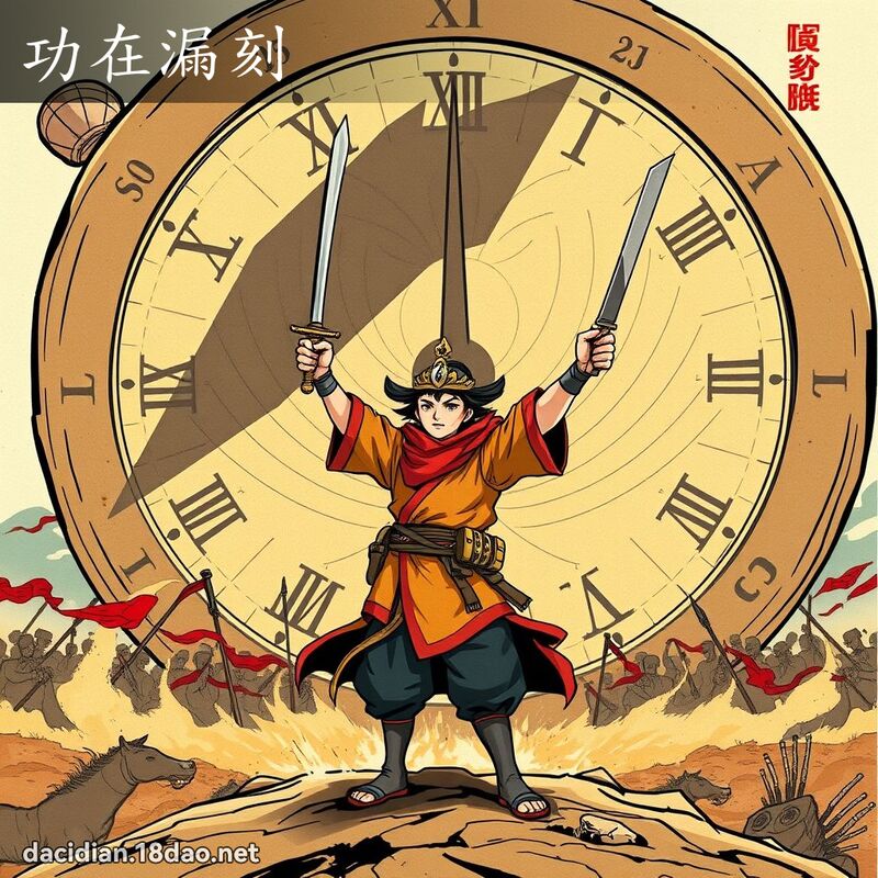 功在漏刻 - 國語大辭典配圖