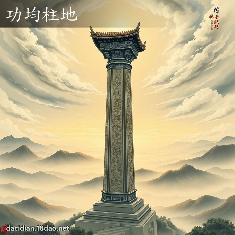 功均柱地 - 國語大辭典配圖
