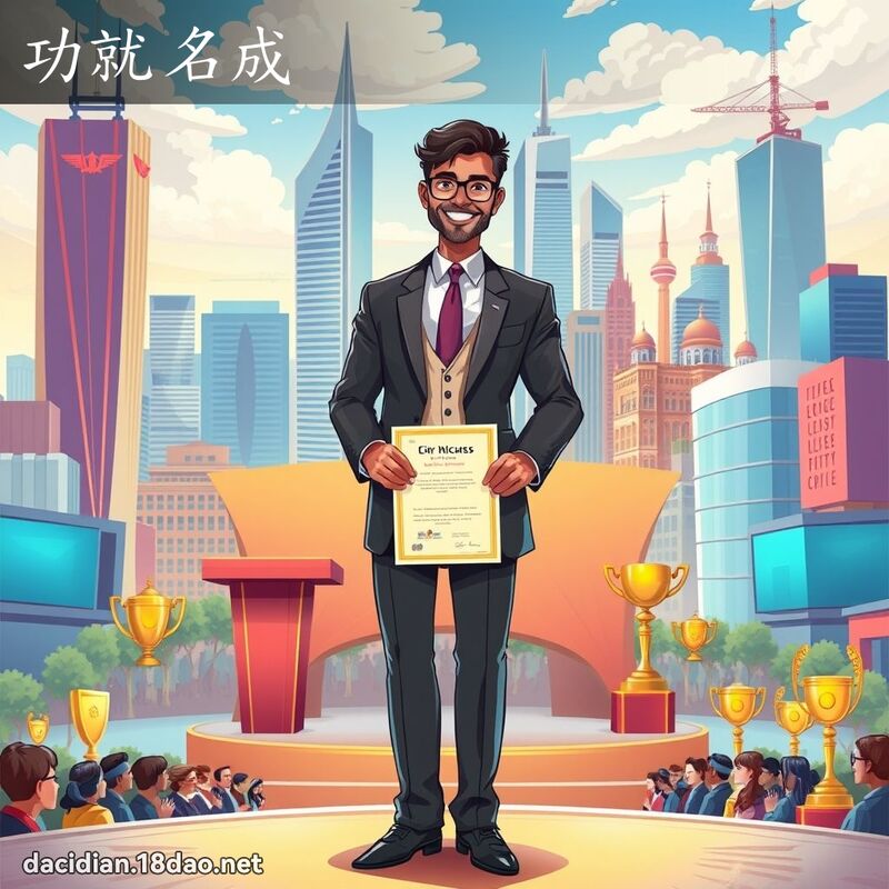 功就名成 - 國語大辭典配圖