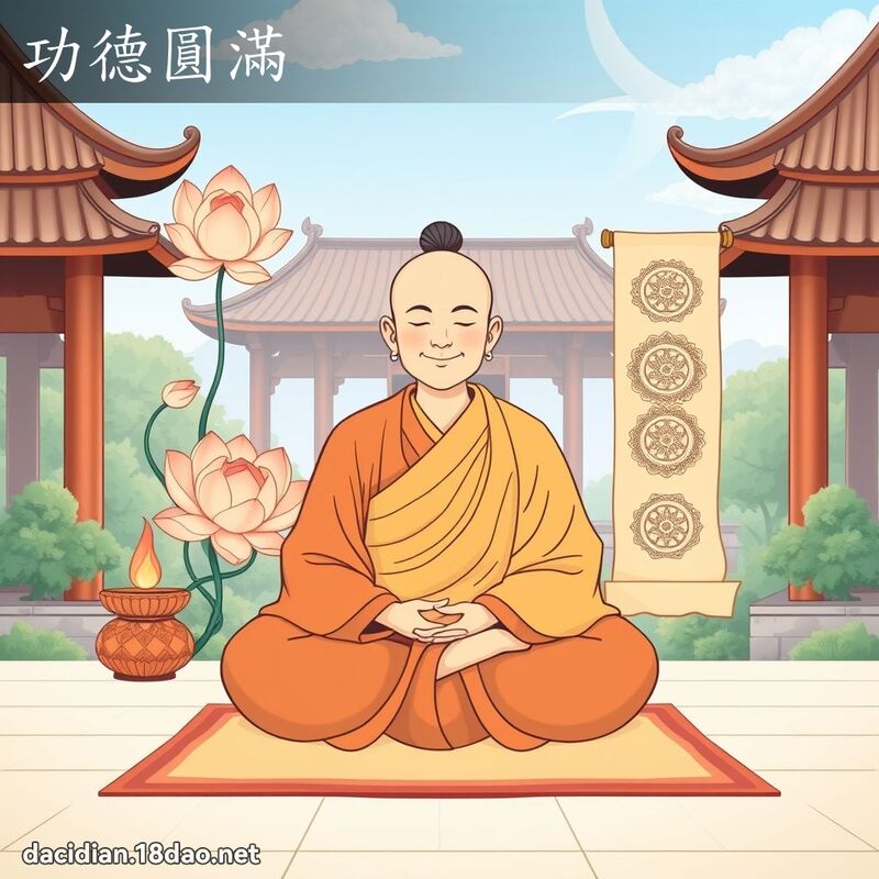 功德圆满 - 国语大辞典配图