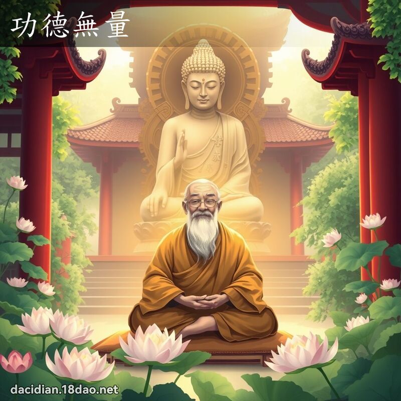 功德無量 - 國語大辭典配圖