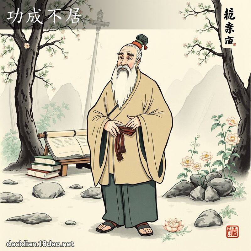 功成不居 - 國語大辭典配圖