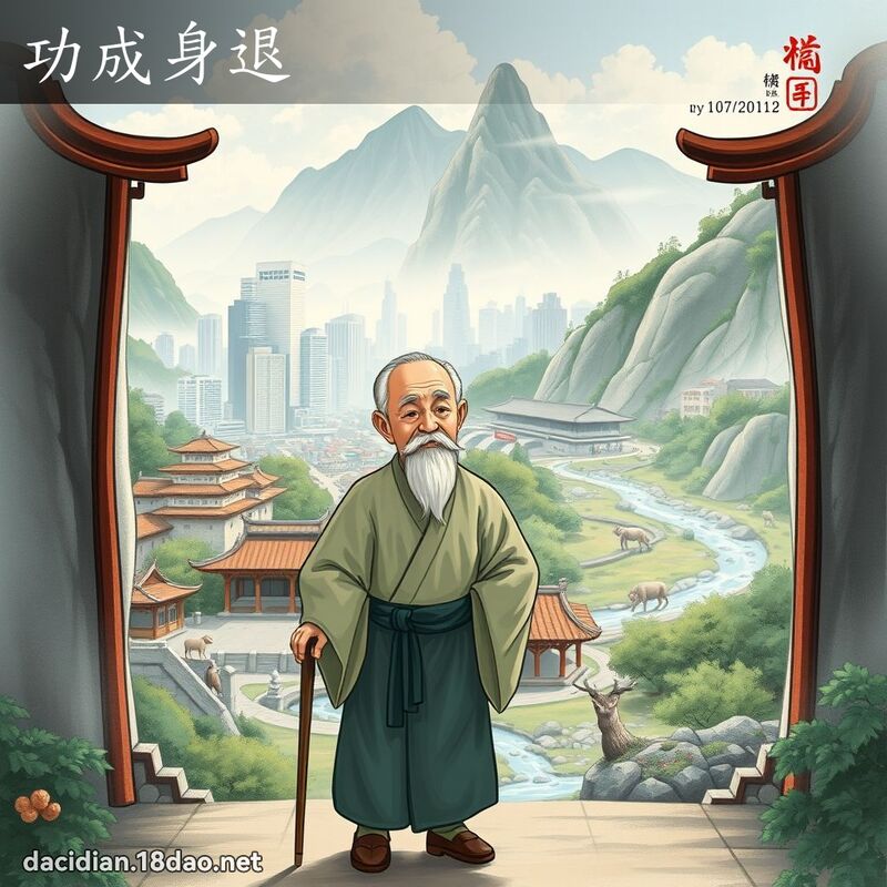 功成身退 - 國語大辭典配圖