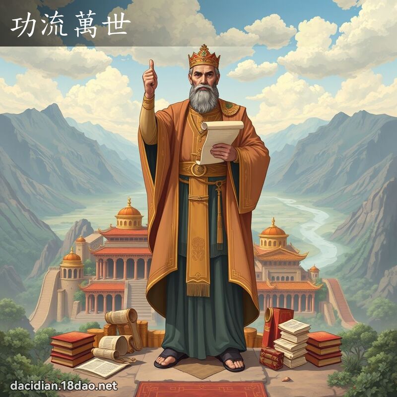 功流萬世 - 國語大辭典配圖