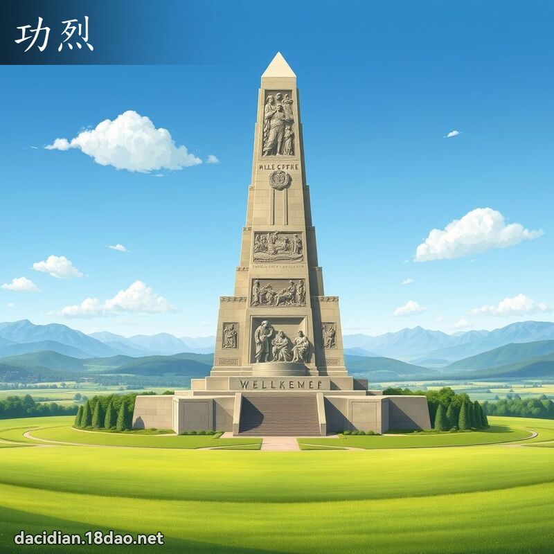 功烈 - 國語大辭典配圖