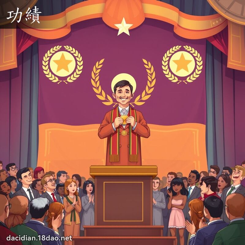 功绩 - 国语大辞典配图