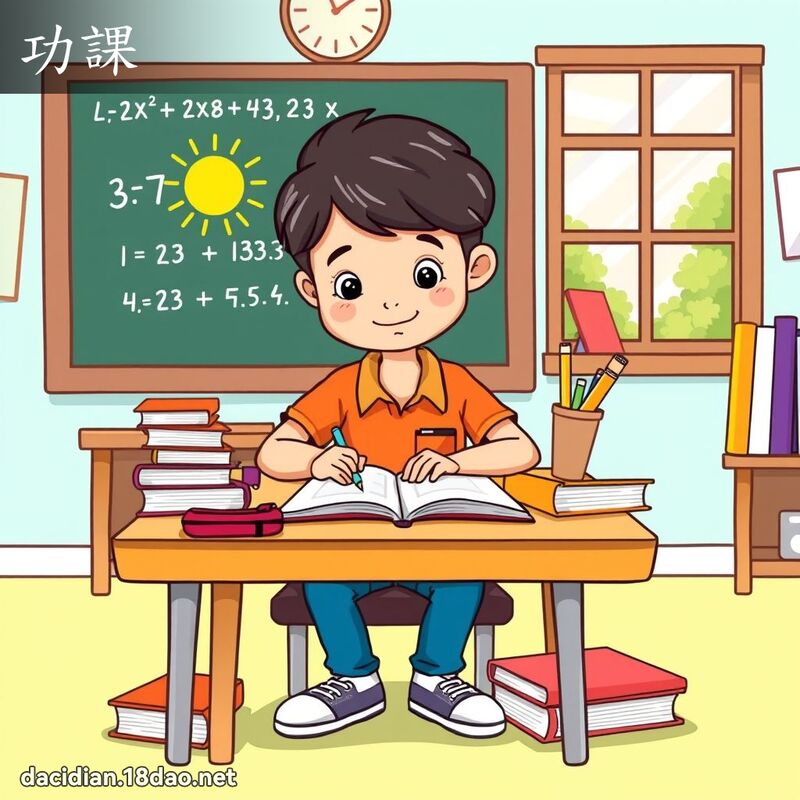 功课 - 国语大辞典配图