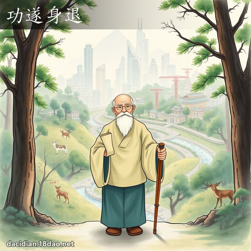 功遂身退 - 國語大辭典配圖