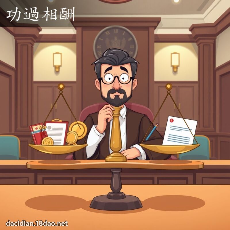 功過相酬 - 國語大辭典配圖