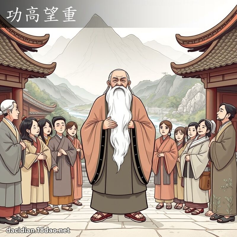 功高望重 - 国语大辞典配图