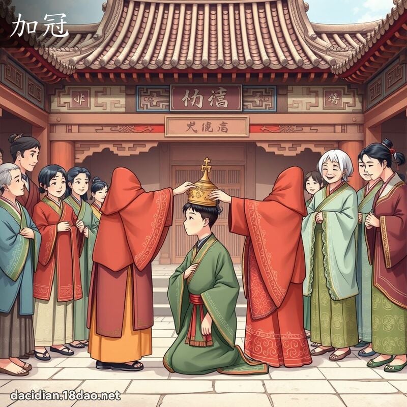 加冠 - 國語大辭典配圖