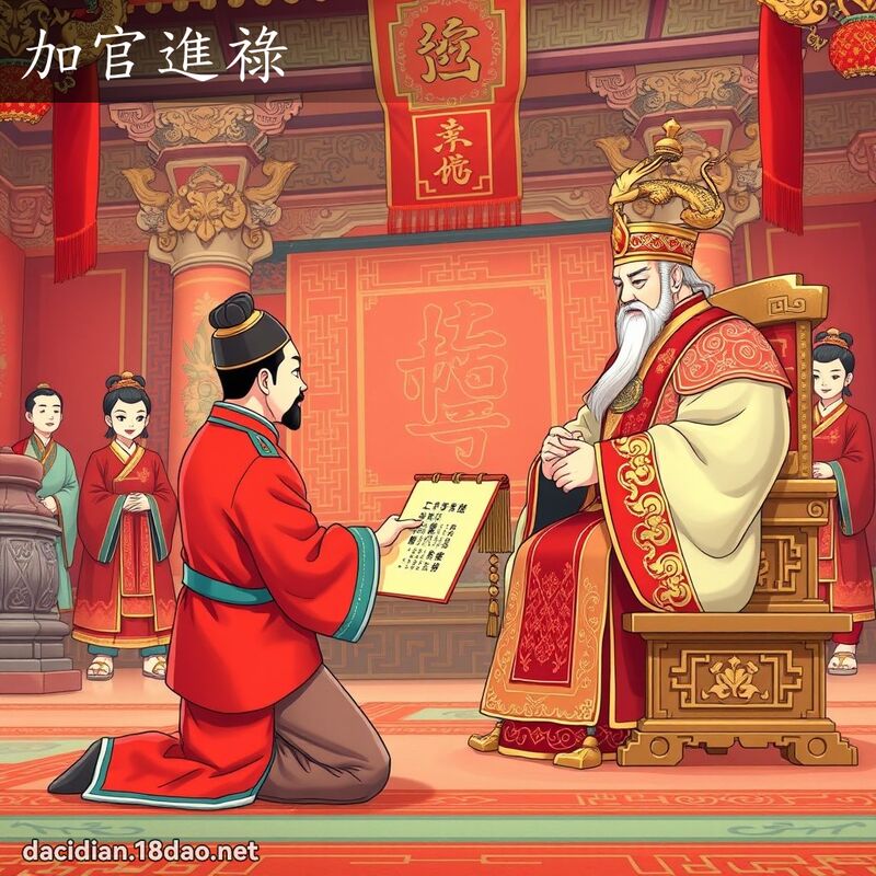 加官進祿 - 國語大辭典配圖