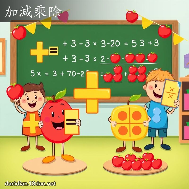 加減乘除 - 國語大辭典配圖