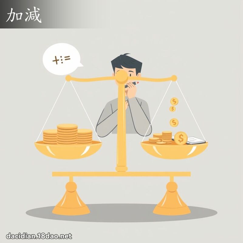 加減 - 國語大辭典配圖