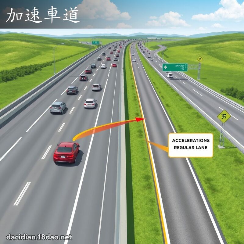 加速車道 - 國語大辭典配圖