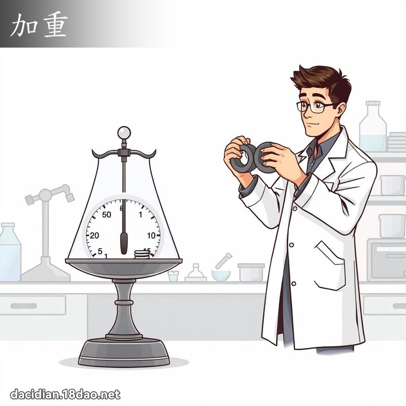 加重 - 國語大辭典配圖