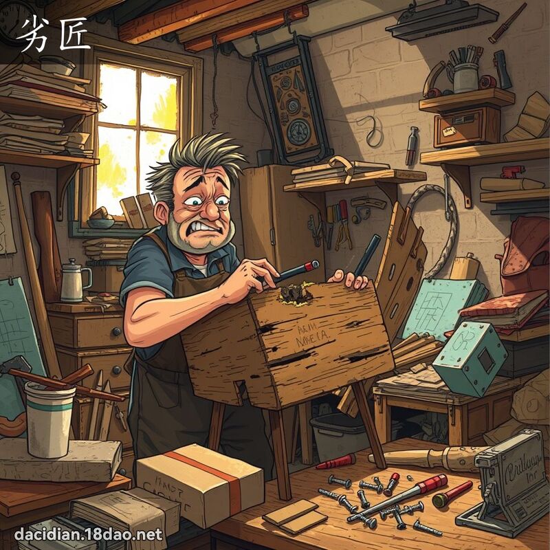 劣匠 - 国语大辞典配图