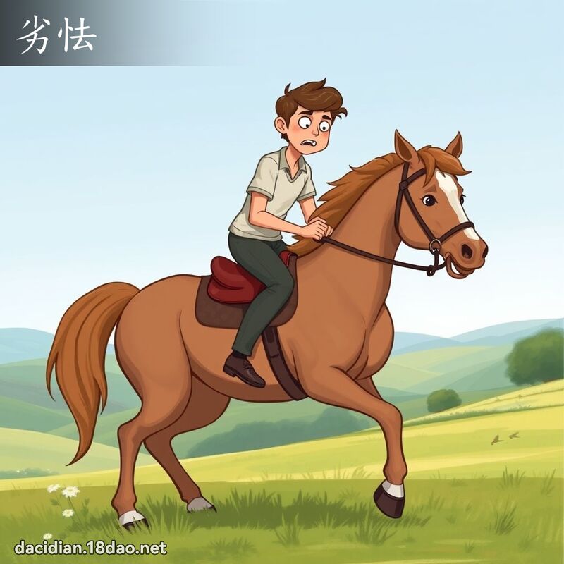劣怯 - 国语大辞典配图