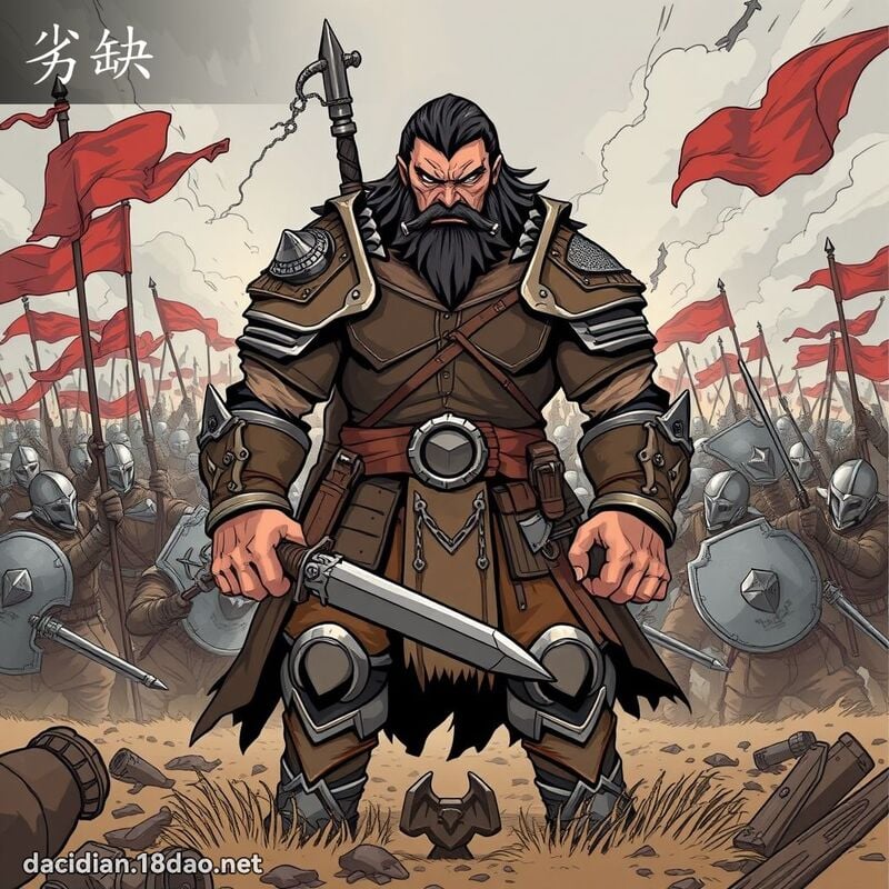 劣缺 - 國語大辭典配圖