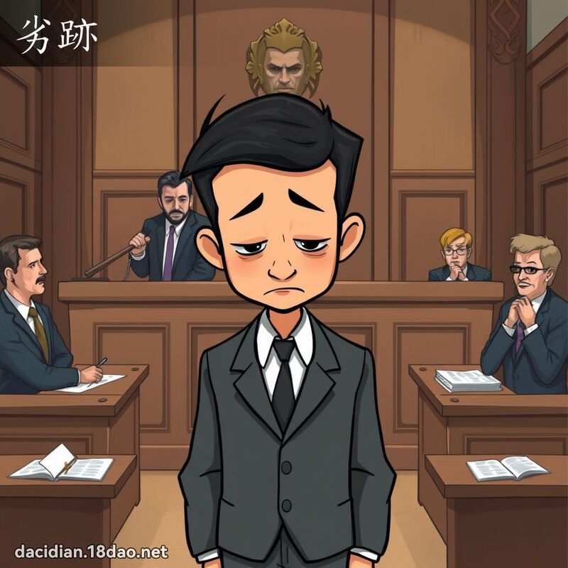 劣跡 - 國語大辭典配圖