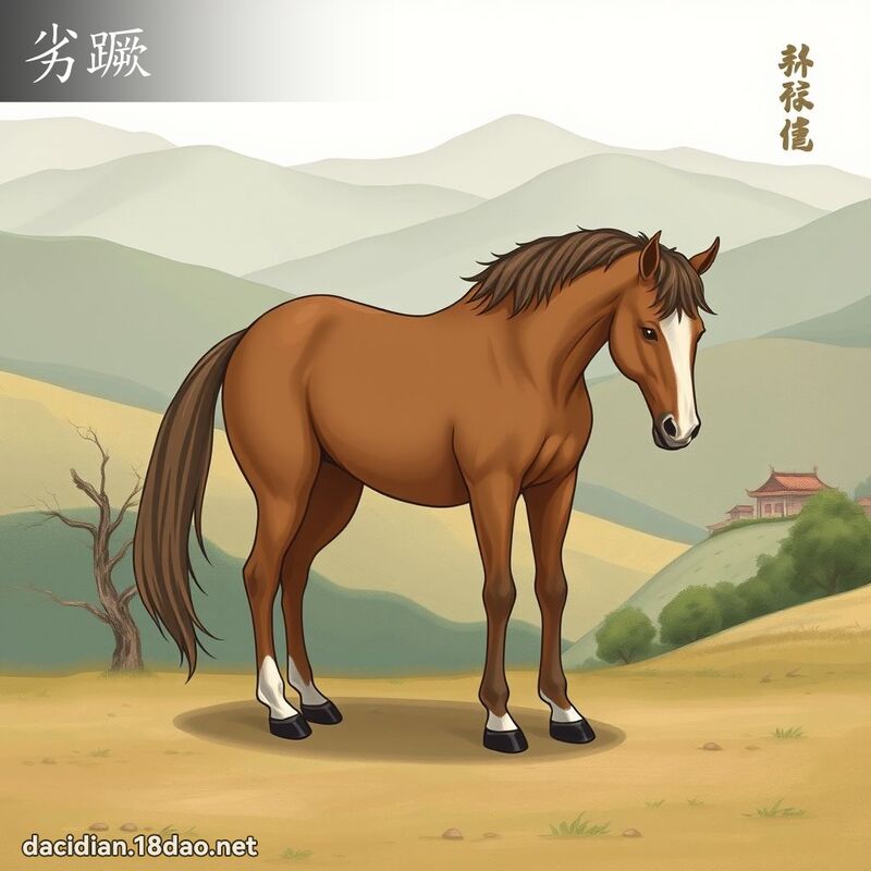 劣蹶 - 國語大辭典配圖