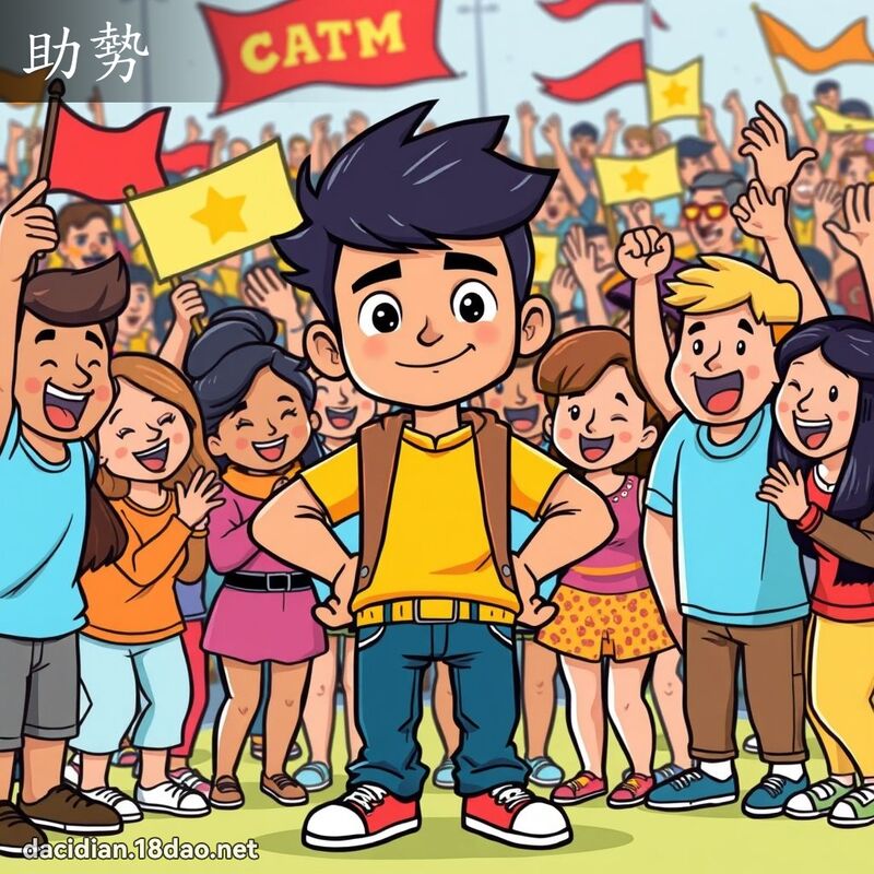 助勢 - 國語大辭典配圖