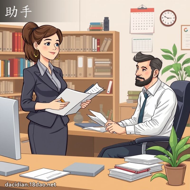 助手 - 國語大辭典配圖