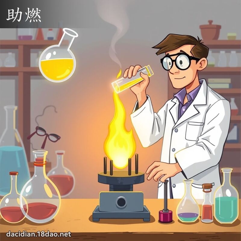 助燃 - 國語大辭典配圖
