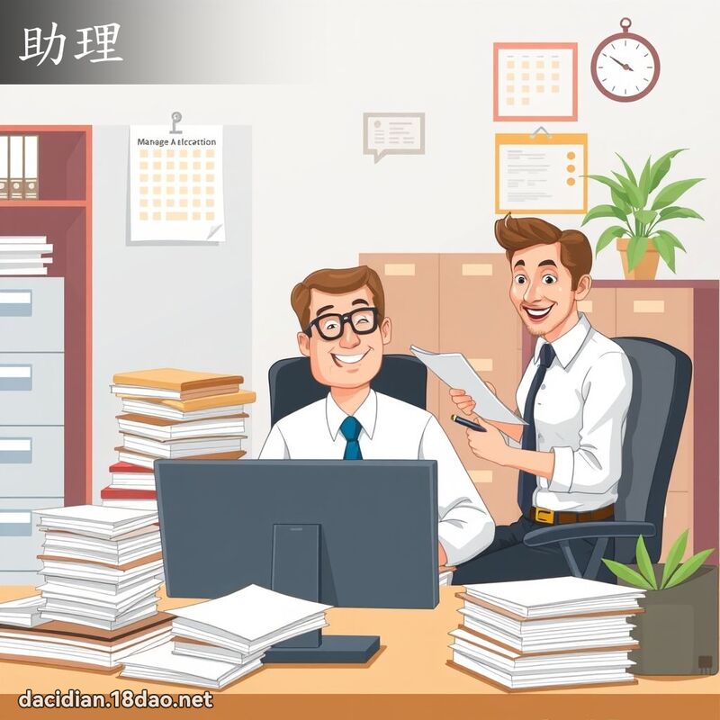 助理 - 國語大辭典配圖