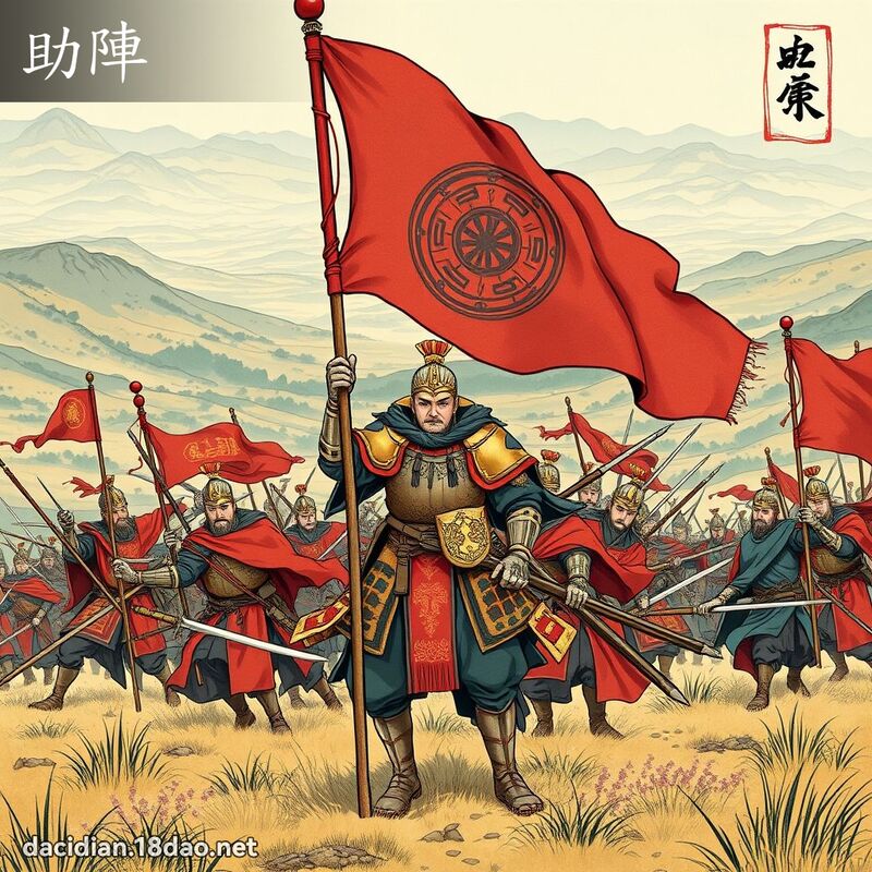 助陣 - 國語大辭典配圖