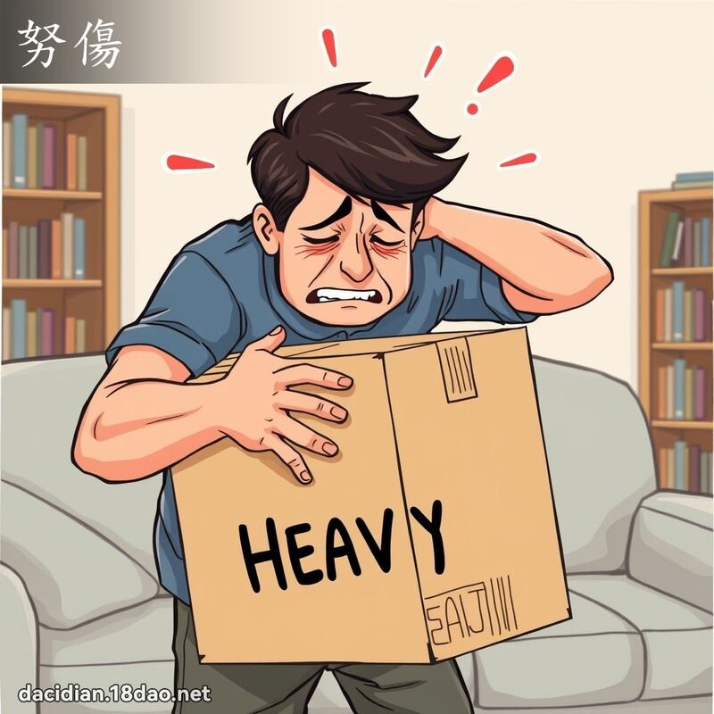 努伤 - 国语大辞典配图