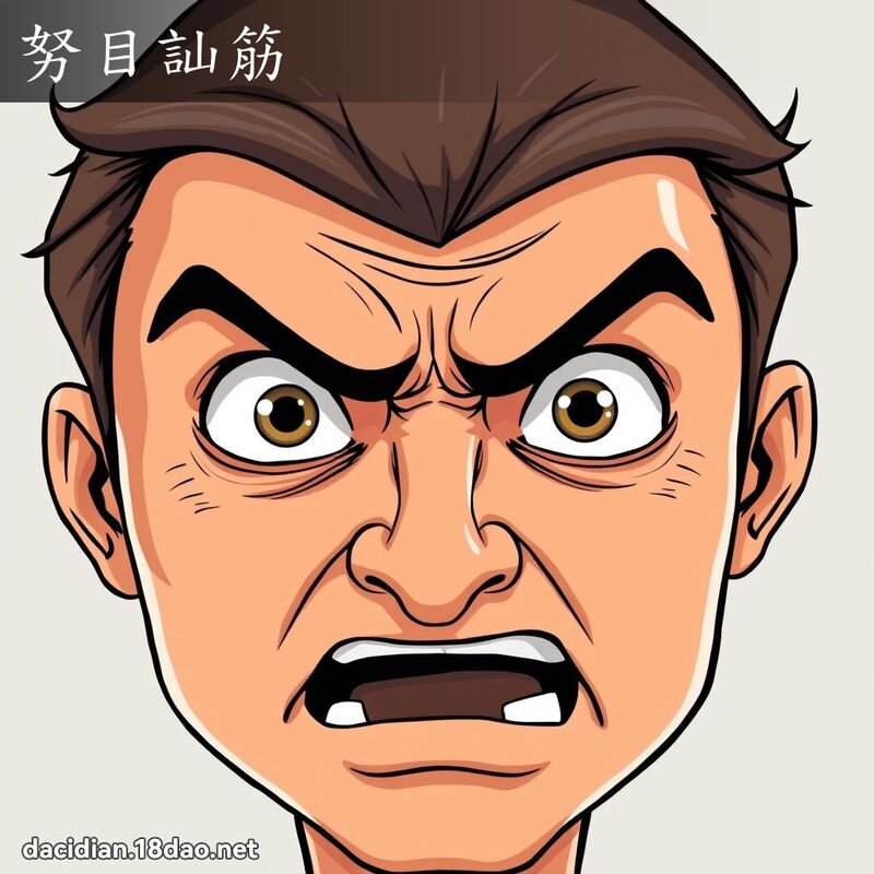 努目訕筋 - 國語大辭典配圖