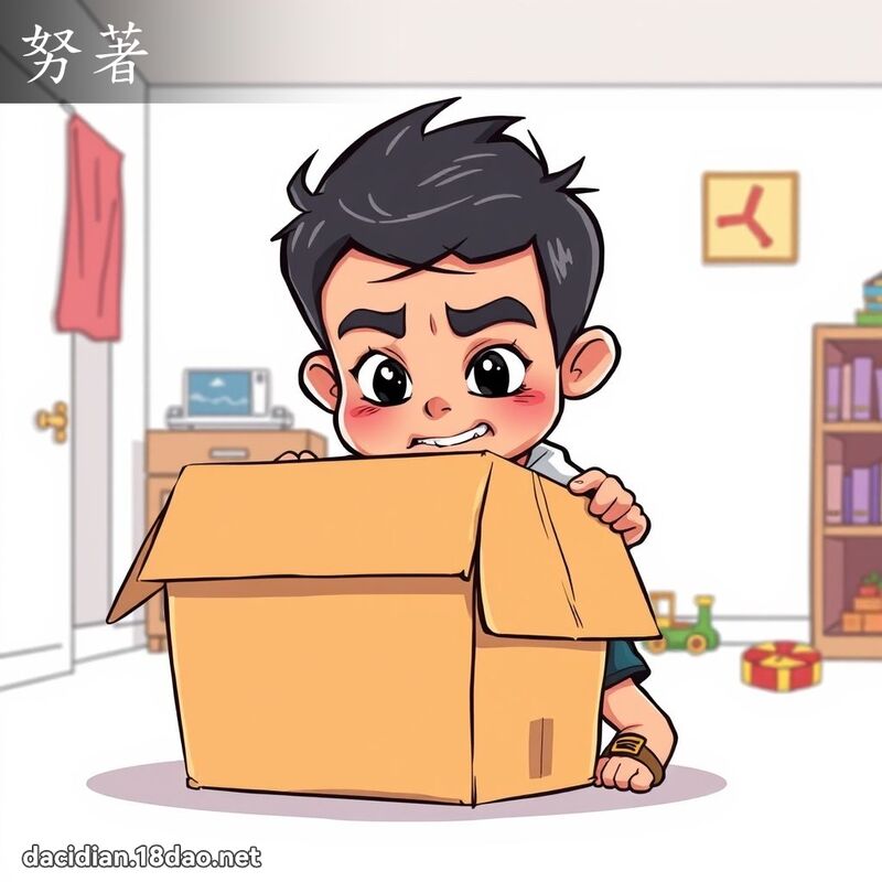 詞語: 努著 (多意詞)