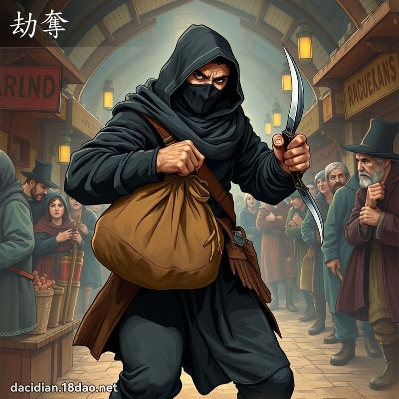 劫奪 - 國語大辭典配圖