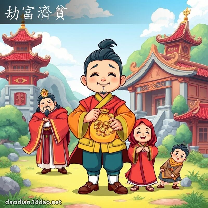 劫富濟貧 - 國語大辭典配圖