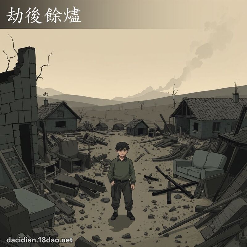 劫後餘燼 - 國語大辭典配圖