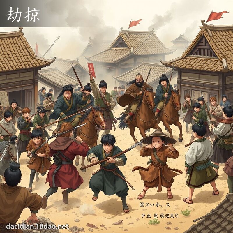 劫掠 - 国语大辞典配图