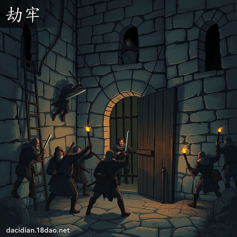劫牢 - 国语大辞典配图