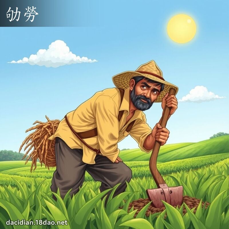 劬勞 - 國語大辭典配圖