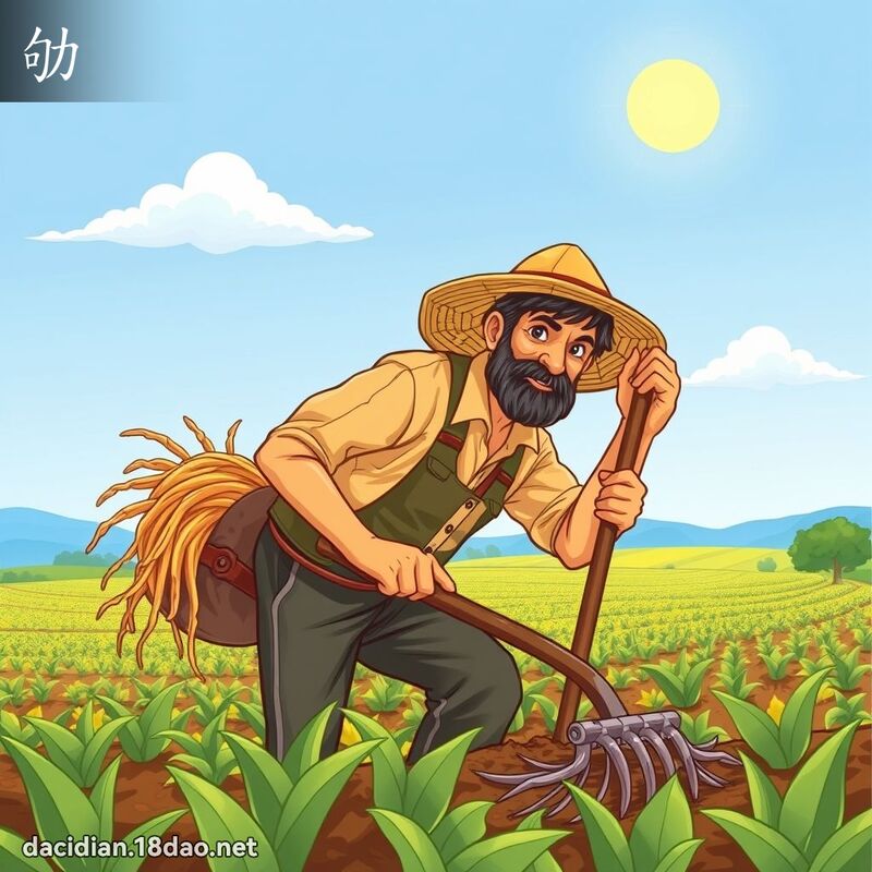 劬 - 國語大辭典配圖