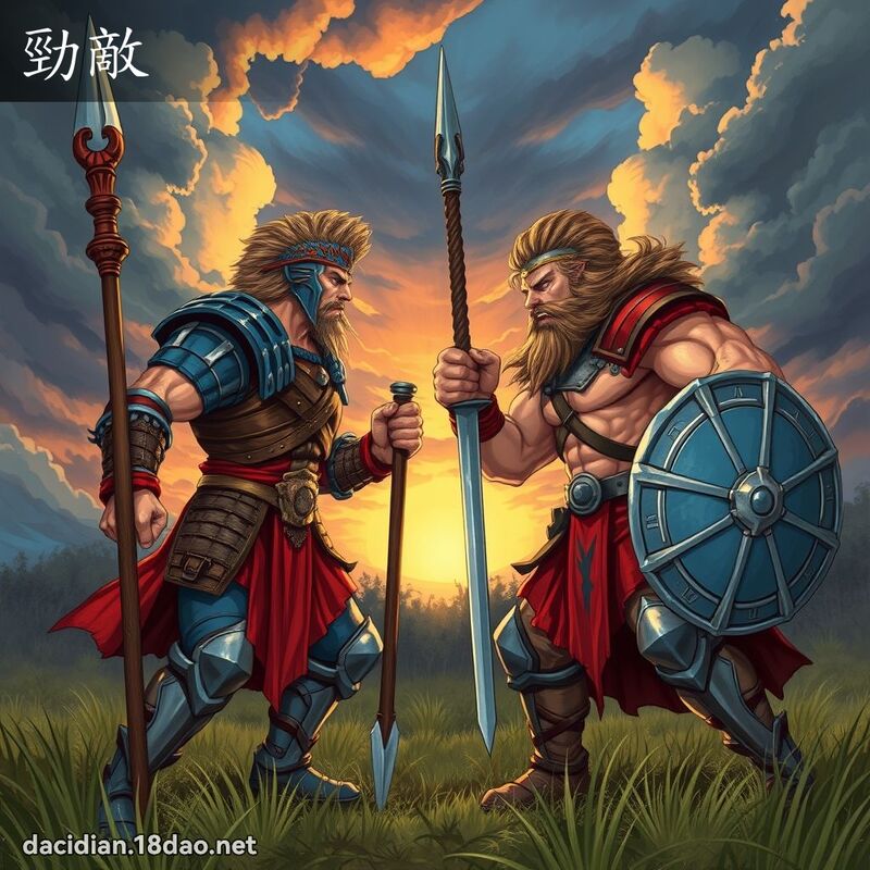 勁敵 - 國語大辭典配圖