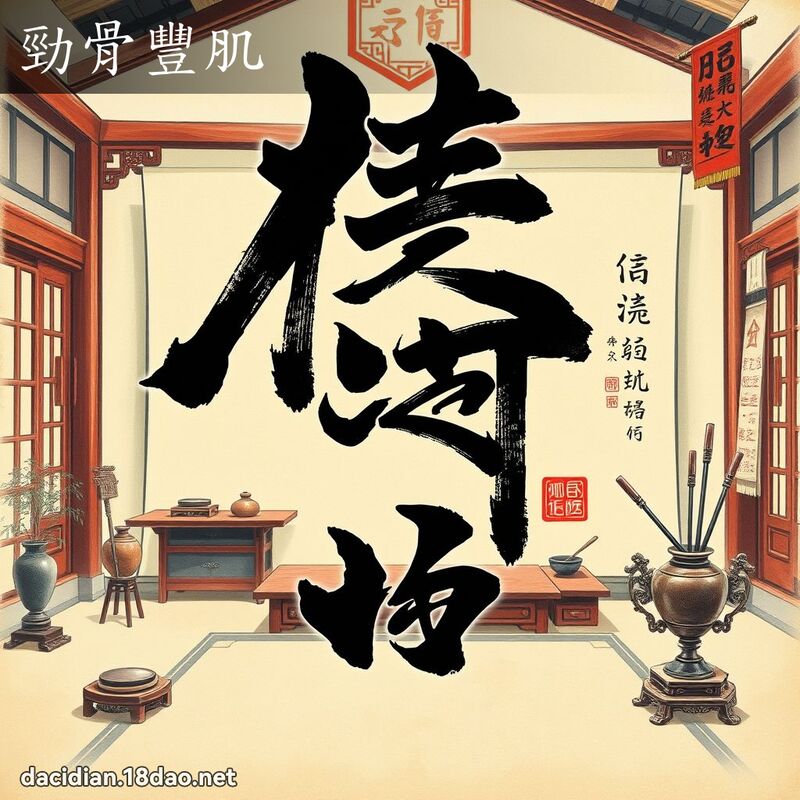 勁骨豐肌 - 國語大辭典配圖